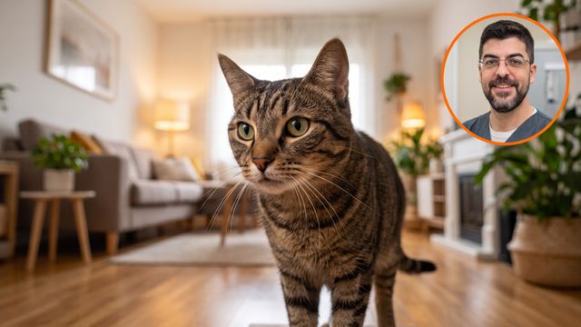 Juanjo, veterinario: “Si tu gato tose como si intentase expulsar una bola de pelo, podría ser asma felina”