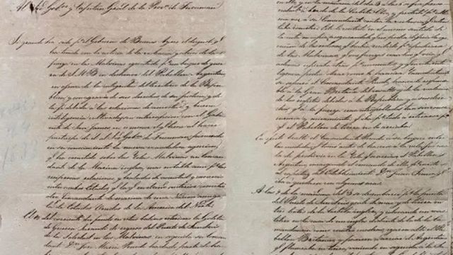 El Archivo Histórico recuperó el documento en el marco de un programa de conservación y difusión patrimonial.