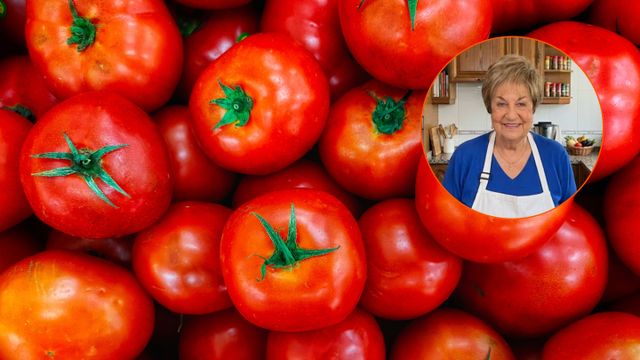 Conchita explicó cómo conservar los tomates.