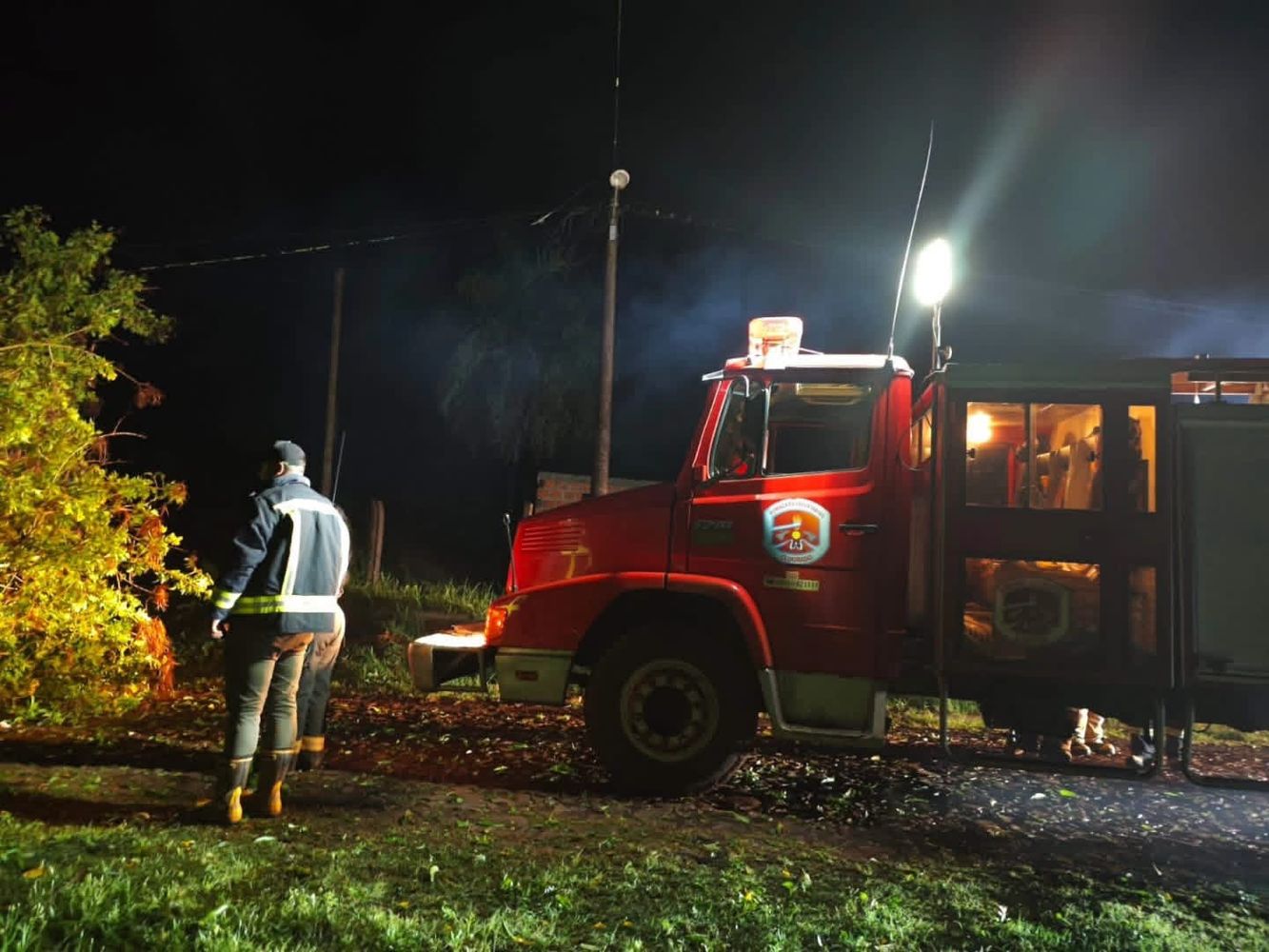 Fuerte temporal en Eldorado: más de 100 familias fueron asistidas.