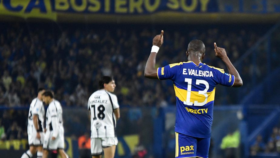Llegó el primer gol de Enner Valencia con la camiseta de Boca.