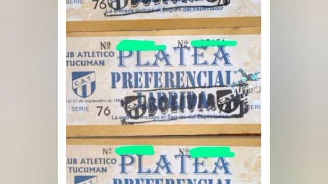 Entradas para el encuentro de esta tarde entre Atletico Tucuman Vs River
