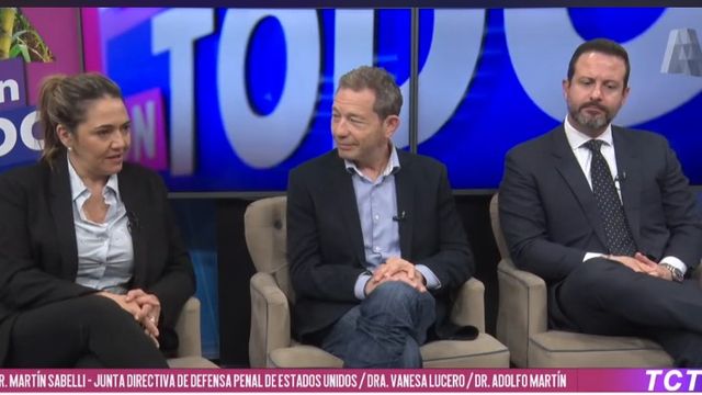 Doctora Vanesa Isabel Lucero, el doctor Adolfo Bertini y el doctor Martín Sabelli