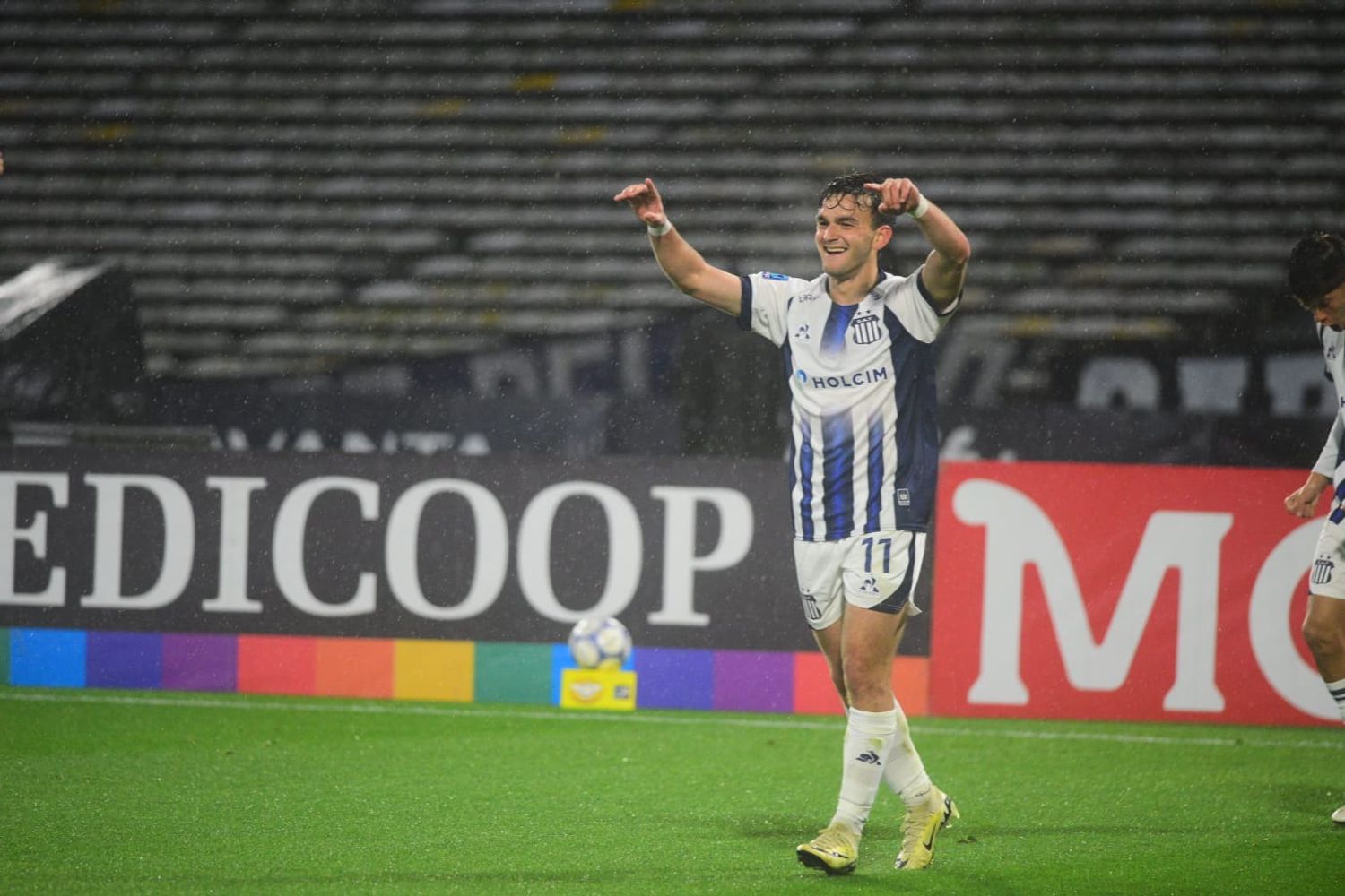 Con su gol, Valentín Depietri aseguró el triunfo de Talleres.