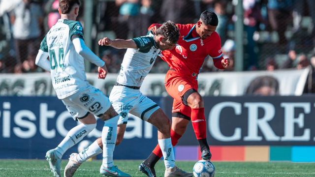La potencia de Lucas Passerini. Y esta vez, la puntería, para el empate de Belgrano en Junín.