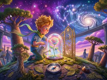 La emotiva reflexión de "El Principito": "Si alguien ama a una flor de la que no existe más que un ejemplar entre millones de estrellas, es suficiente para ser feliz cuando la mira"