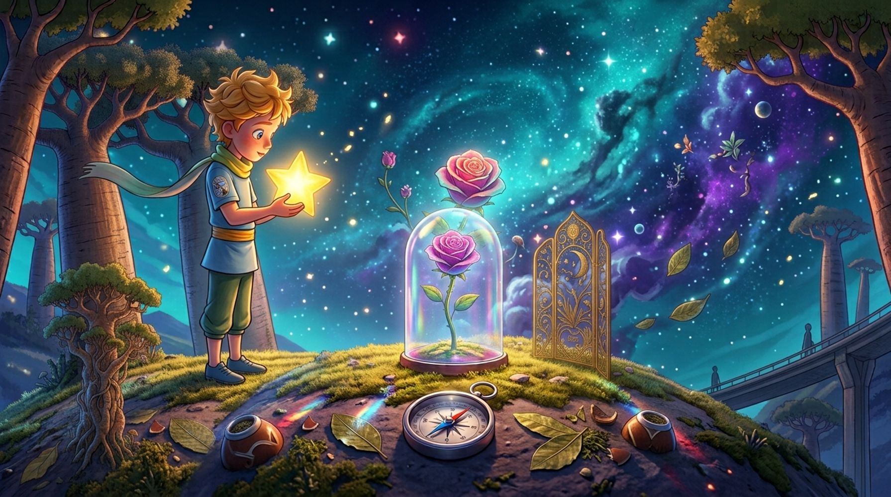 La emotiva reflexión de "El Principito": "Si alguien ama a una flor de la que no existe más que un ejemplar entre millones de estrellas, es suficiente para ser feliz cuando la mira"