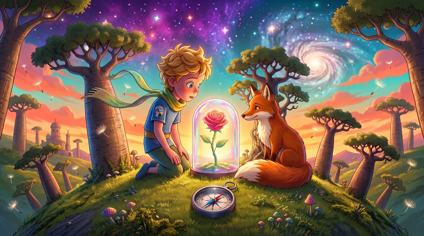 La emotiva reflexión de "El Principito": "Si alguien ama a una flor de la que no existe más que un ejemplar entre millones de estrellas, es suficiente para ser feliz cuando la mira"