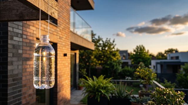 Colgar botellas de plástico con agua afuera de la casa: para qué sirve y por qué lo recomiendan