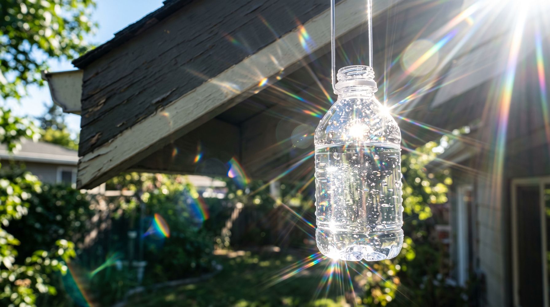 Colgar botellas de plástico con agua afuera de la casa: para qué sirve y por qué lo recomiendan