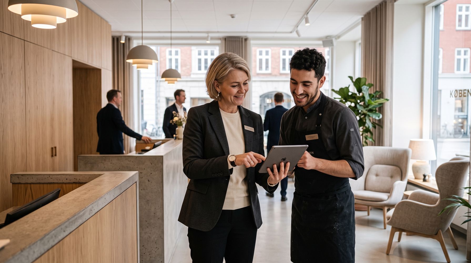 Karen Nedergaard, directora de un hotel en Copenhague: "No podría servir el desayuno si no fuese por los argentinos"
