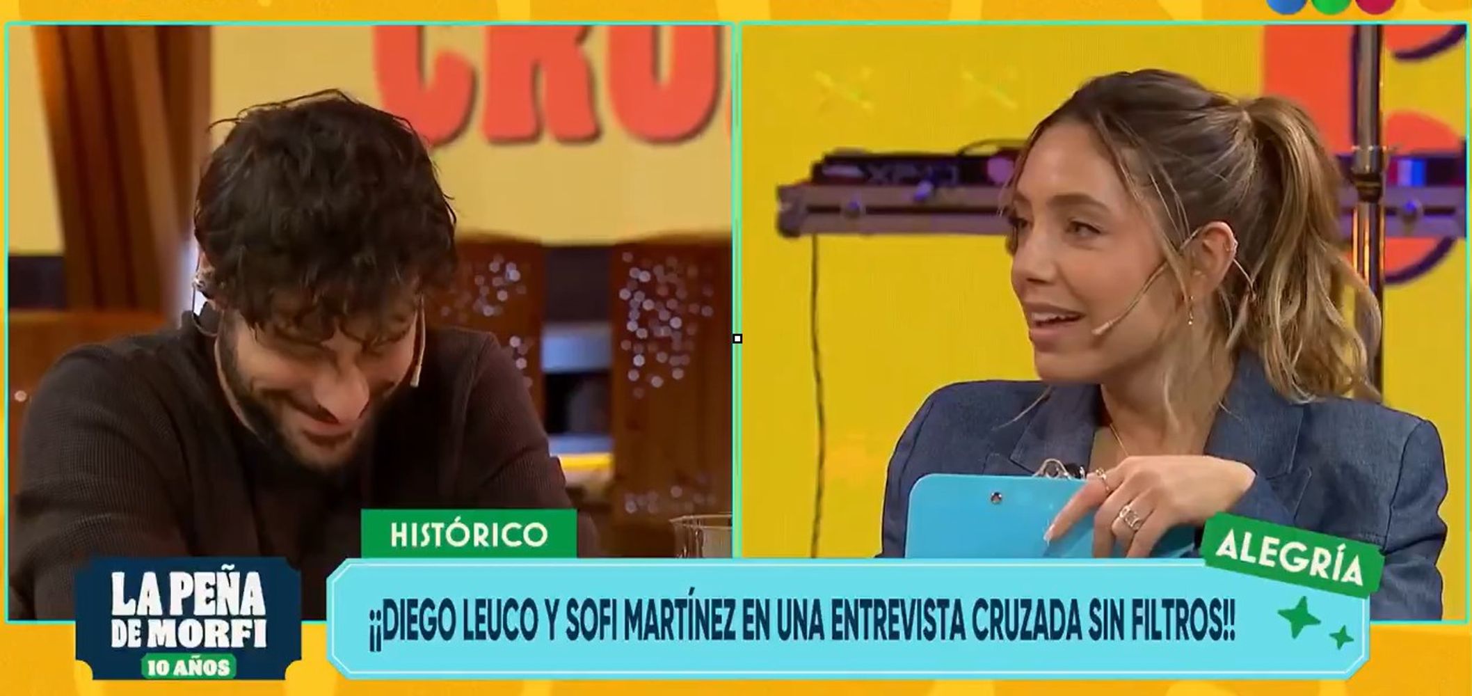 Sofi Martínez y Diego Leuco