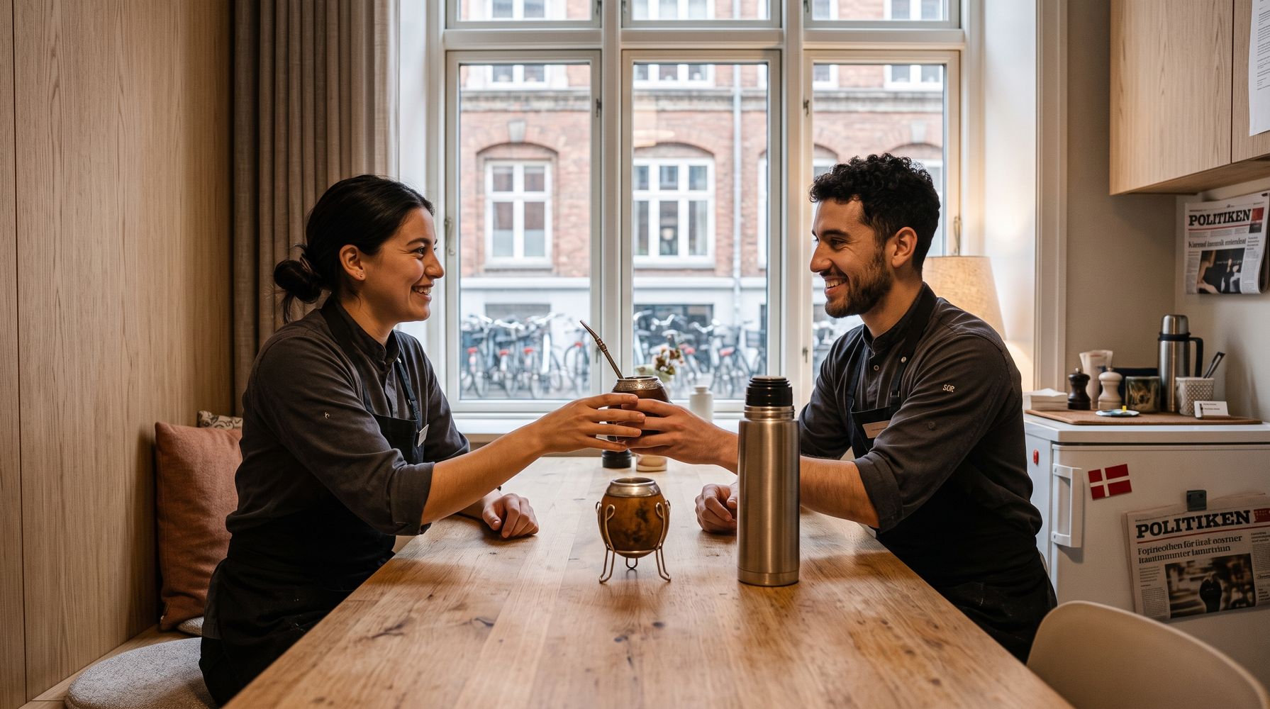 Karen Nedergaard, directora de un hotel en Copenhague: "No podría servir el desayuno si no fuese por los argentinos"