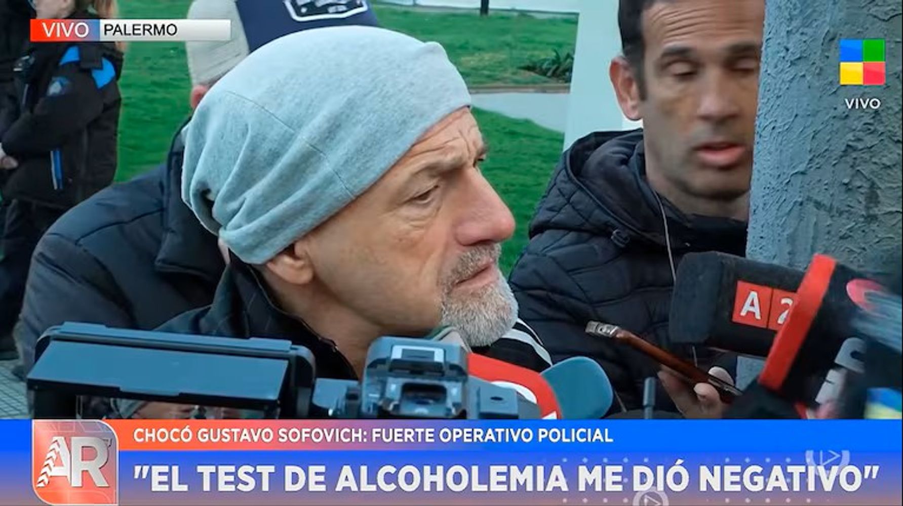 que pasó con Gustavo Sofovich: el accidente en Palermo