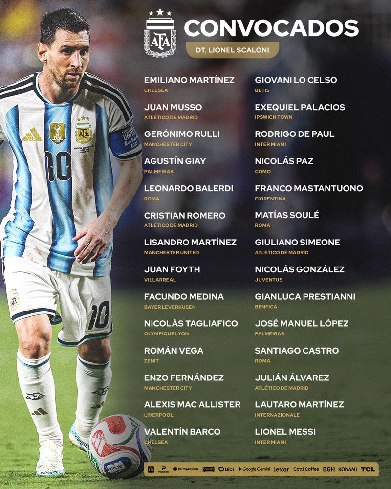 Convocados a los amistosos