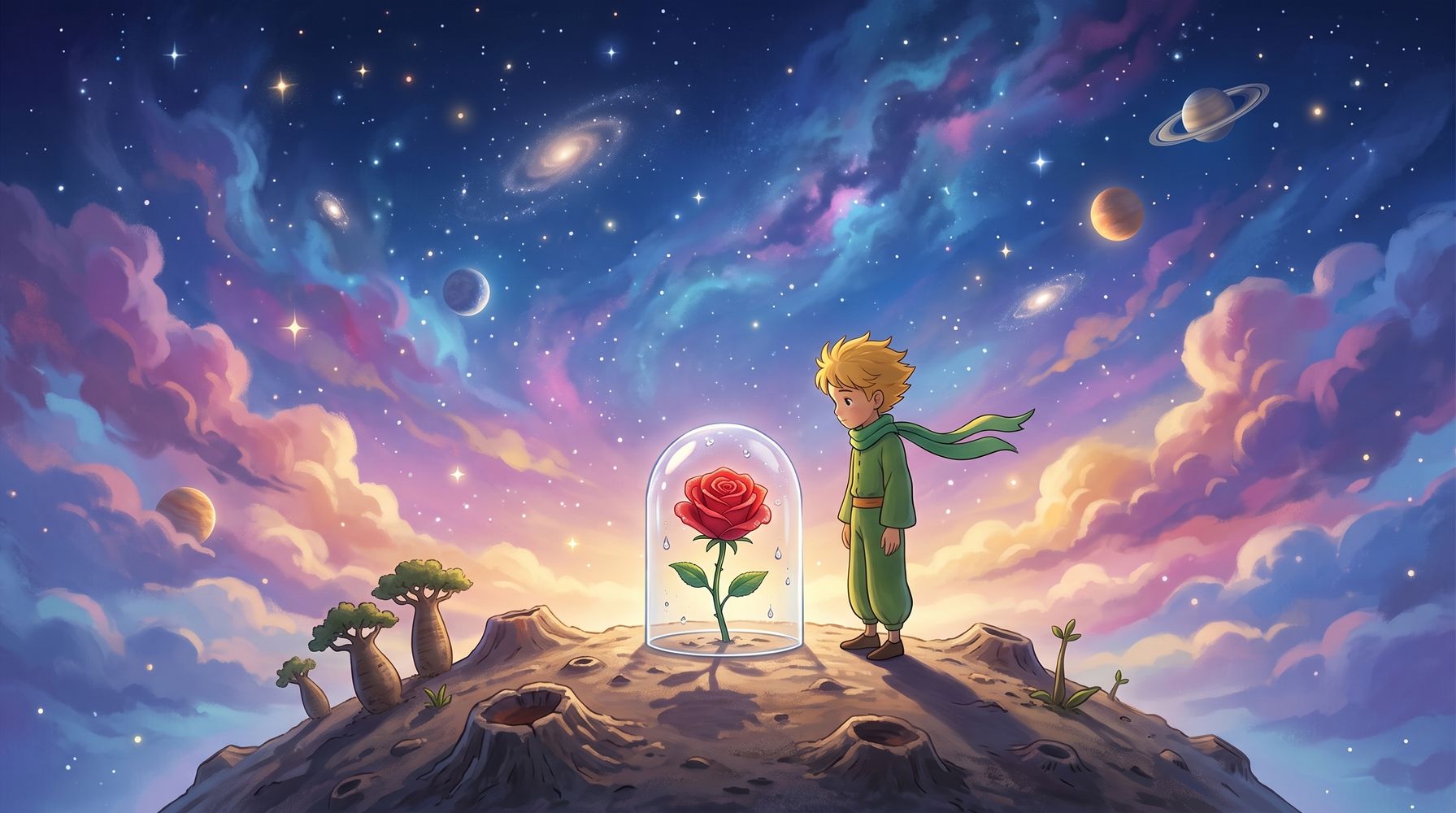 La emotiva reflexión de "El Principito": "Al primer amor se le quiere más, al resto se le quiere mejor"
