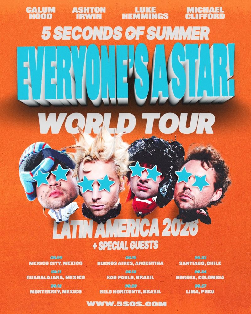 5 Seconds of Summer en Argentina 2026: horarios, accesos, setlist y cómo llegar al Movistar Arena