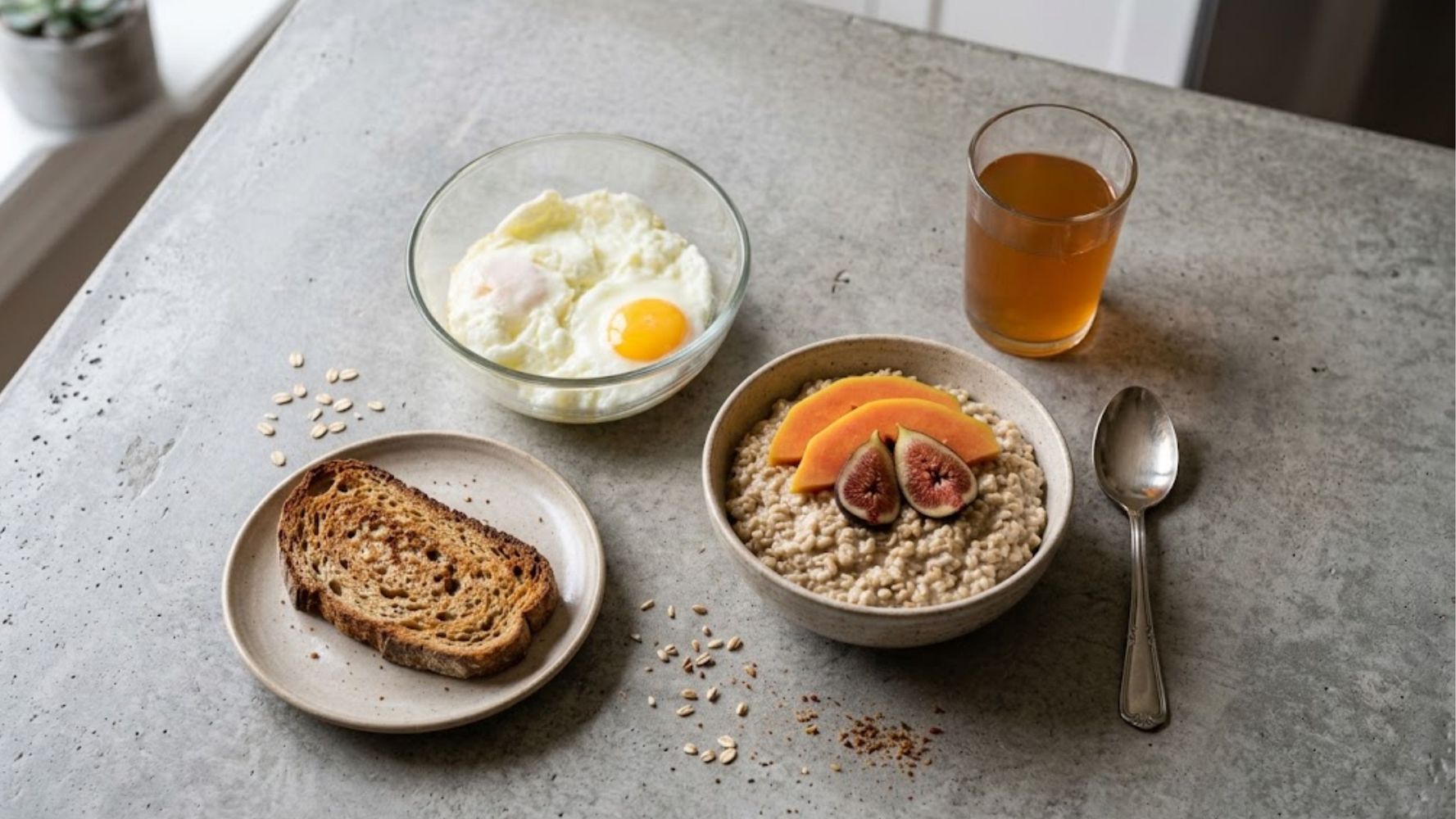 El desayuno que consume el actor.
