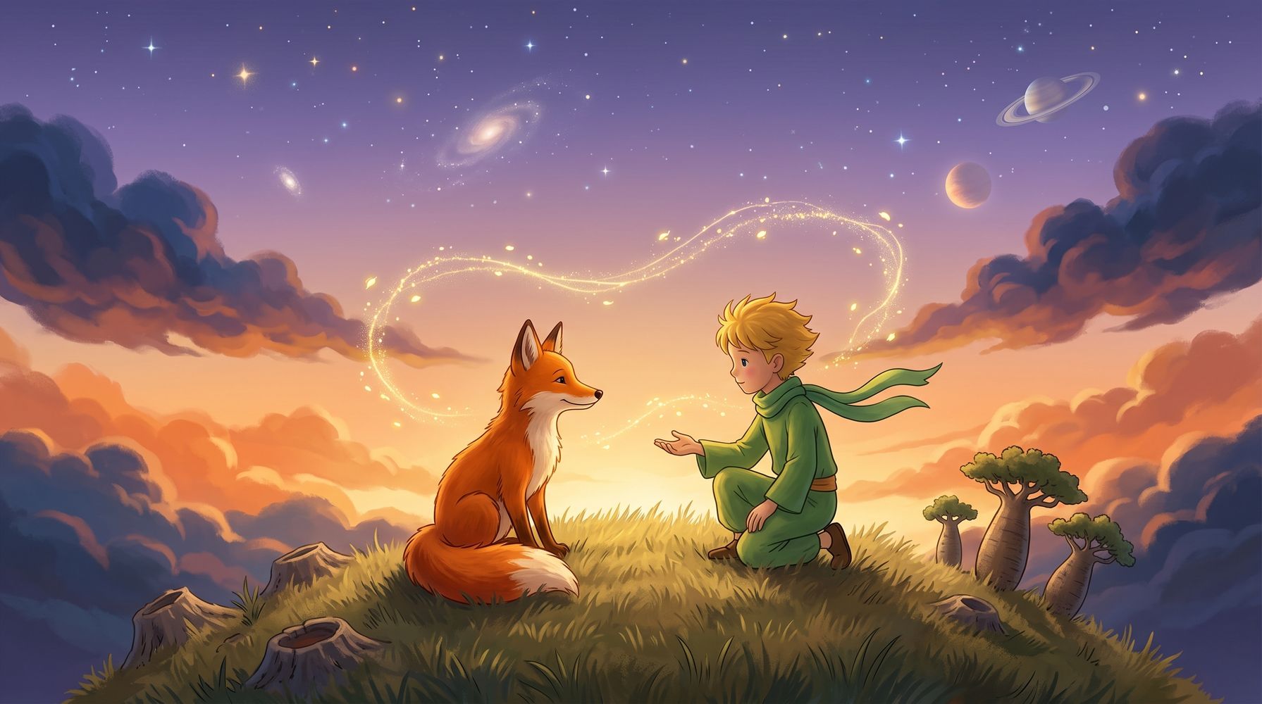 La emotiva reflexión de "El Principito": "Al primer amor se le quiere más, al resto se le quiere mejor"