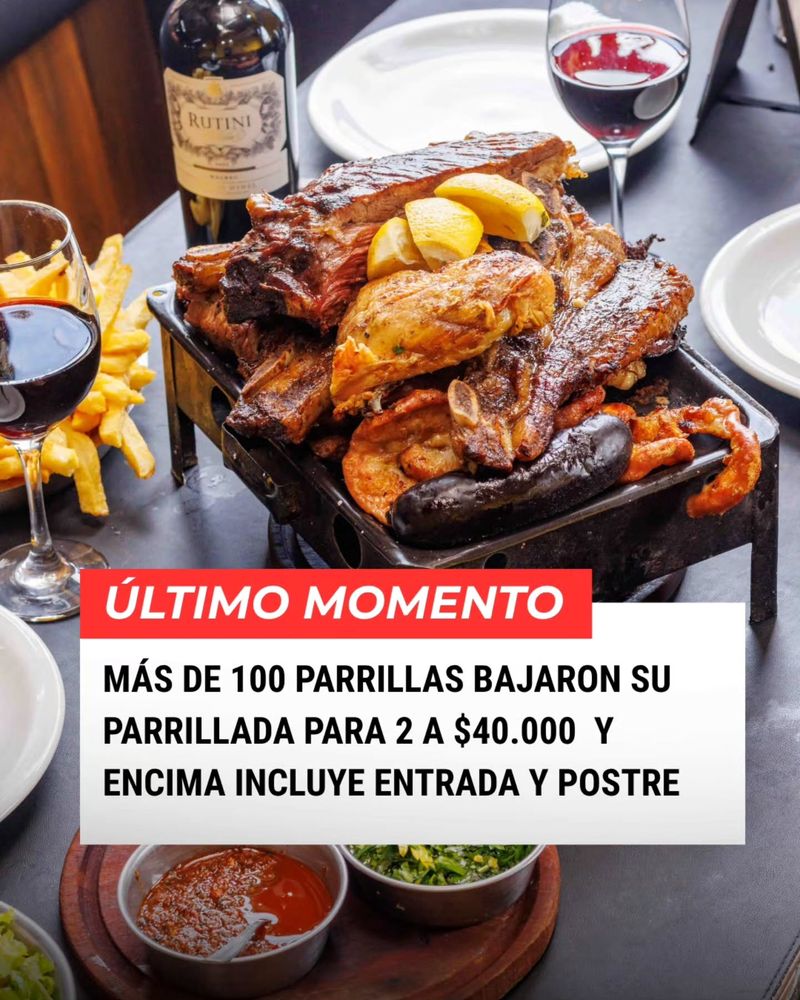 Llega el Día de la Parrilla: cuándo será, qué se podrá comer y cuánto saldrá un menú completo para dos personas