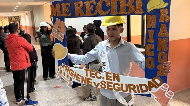 Franco Ramos egresó del IES Fiambalá como Técnico Superior en Seguridad, Higiene y Control Ambiental Industrial.