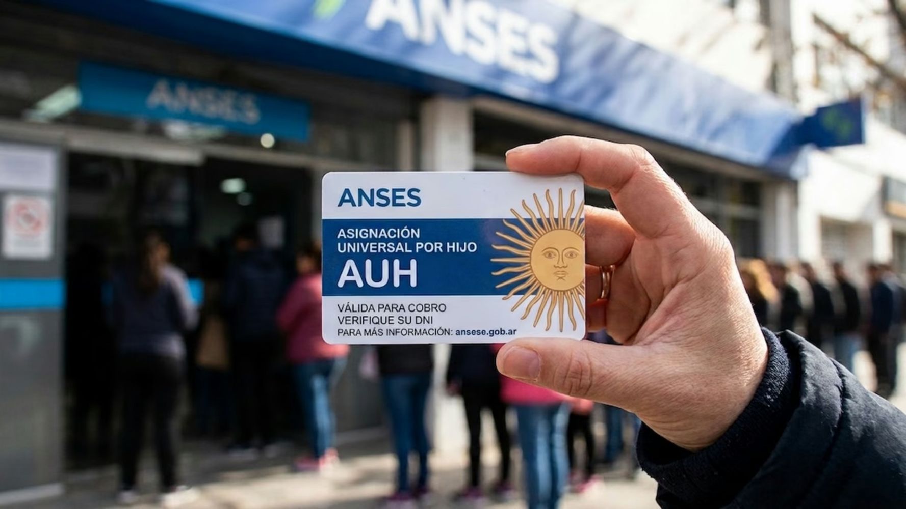 Tarjeta del ANSES.