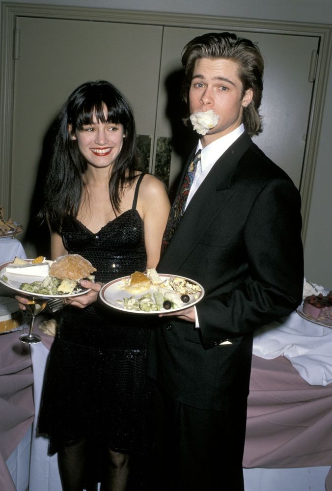 Brad Pitt y Jill Schoelen.