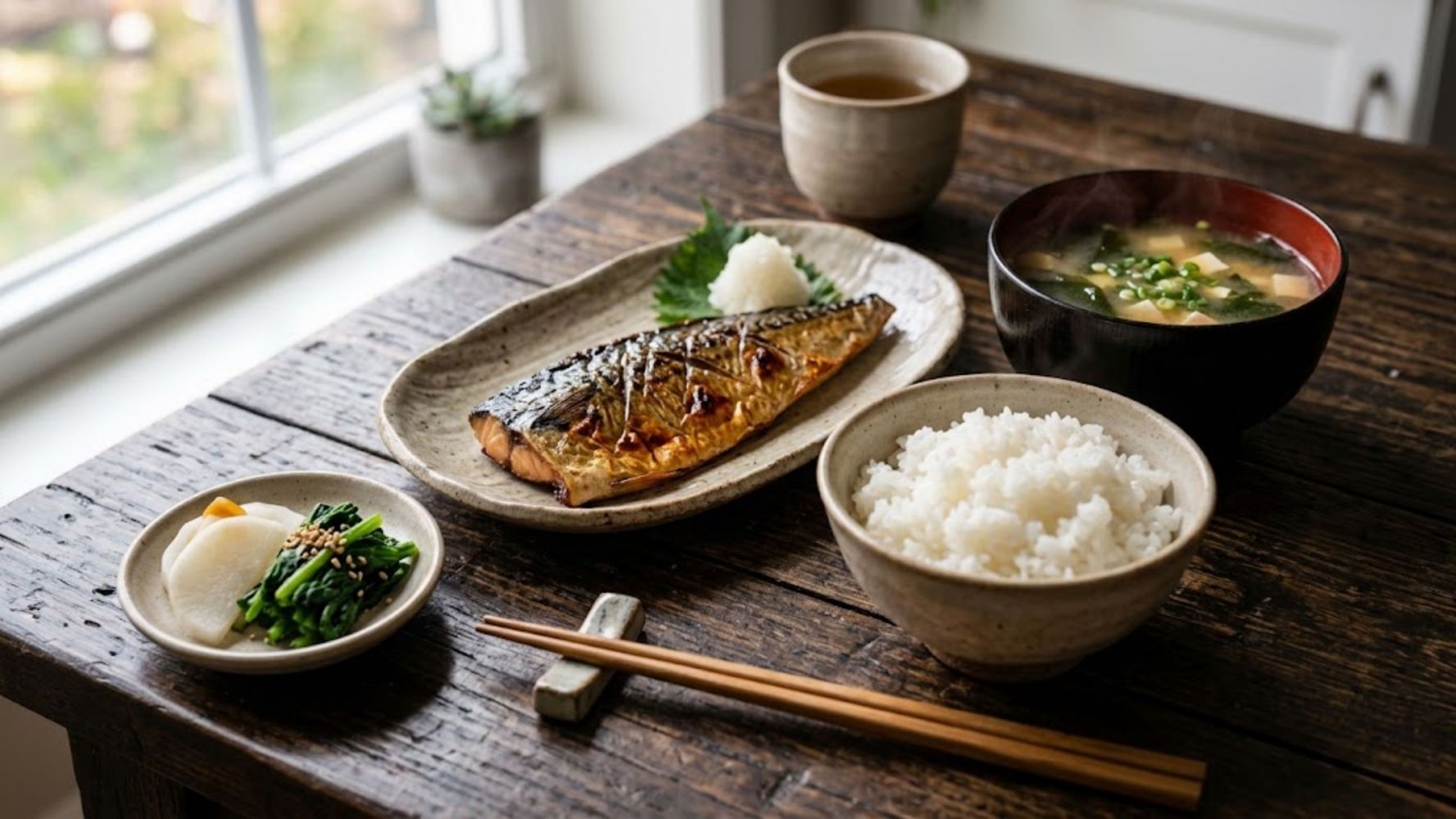 Típica comida japonesa.