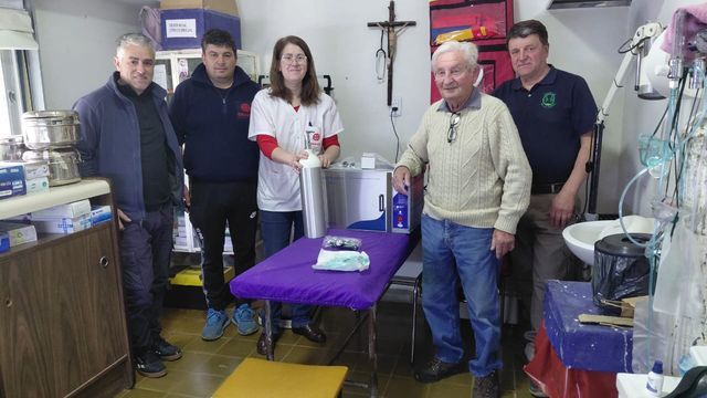 la sala de primeros auxilios de Juan Eulogio Barra recibió nuevo equipamiento