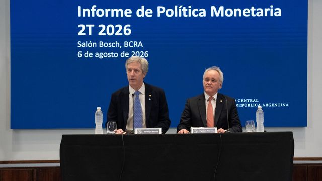 Santiago Bausili (presidente del Banco Central) y Vladimir Werning (vicepresidente)