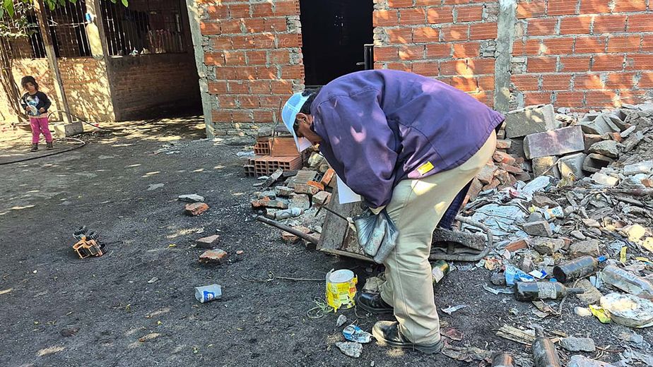 Sin casos a la vista, la prevención del dengue sale a buscar criaderos casa por casa.