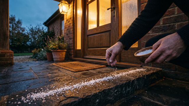 Poner sal en la puerta de la casa por las noches: para qué sirve y por qué lo recomiendan