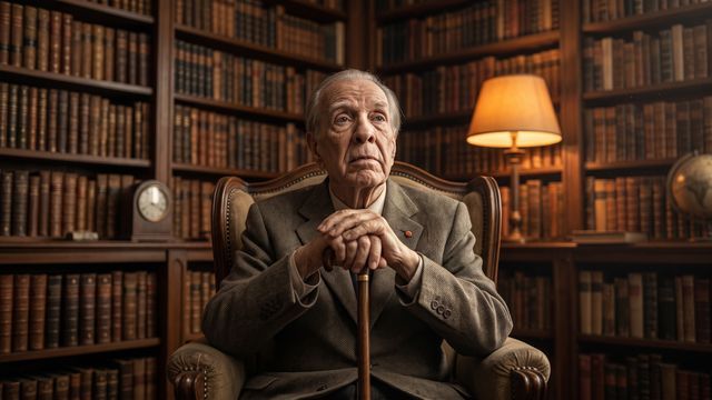 Jorge Luis Borges, escritor: "No bebo, no fumo, como poco, mis únicos vicios son ‘El Quijote’ y ‘La Divina Comedia’" 