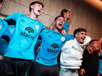 Lucas Passerini aprendió la lección del "Día del Estudiante": en la última del partido en Alberdi ahora sí festejó