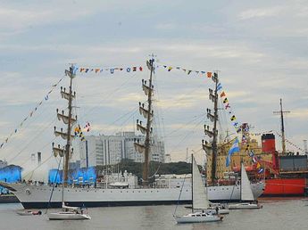 Regresó la Fragata Libertad tras 161 días en altamar