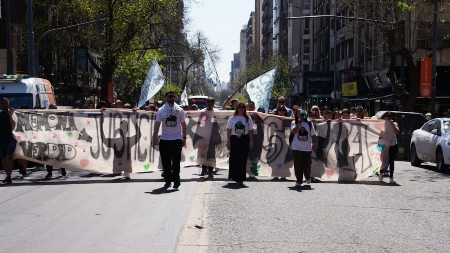 Marcha por el crimen de Agostina Vega.