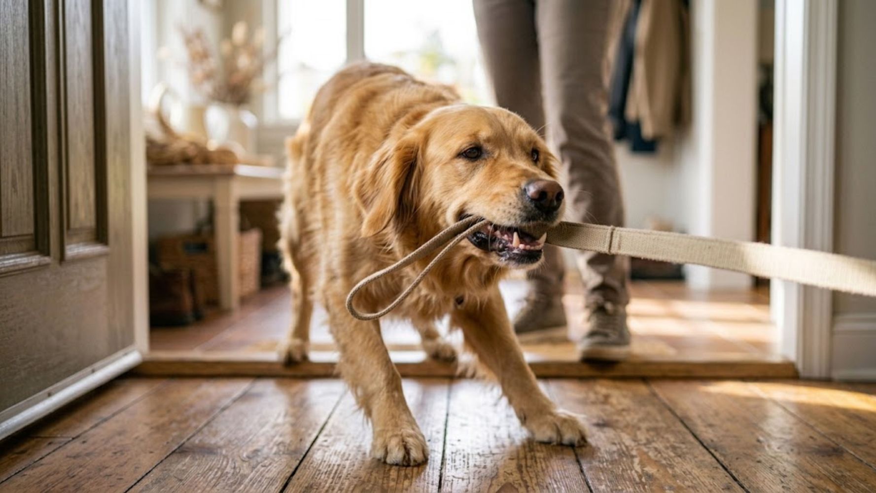 Por qué los perros tiran de la correa.