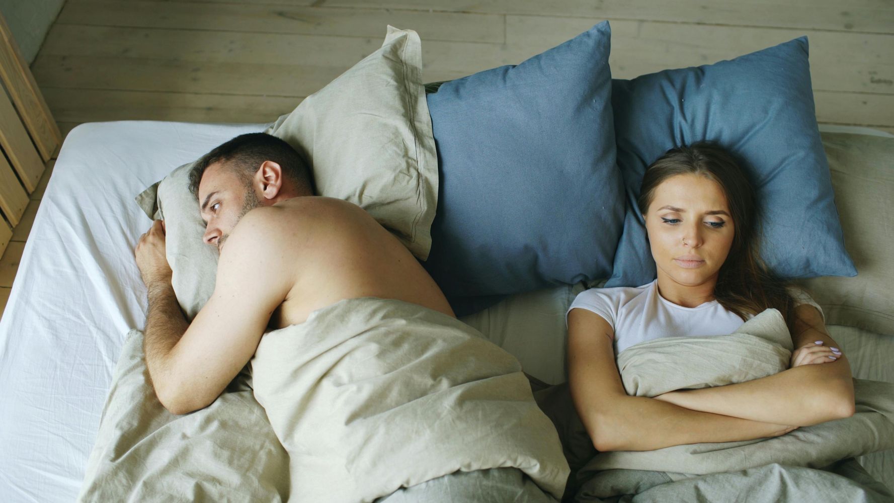 Pareja peleada.