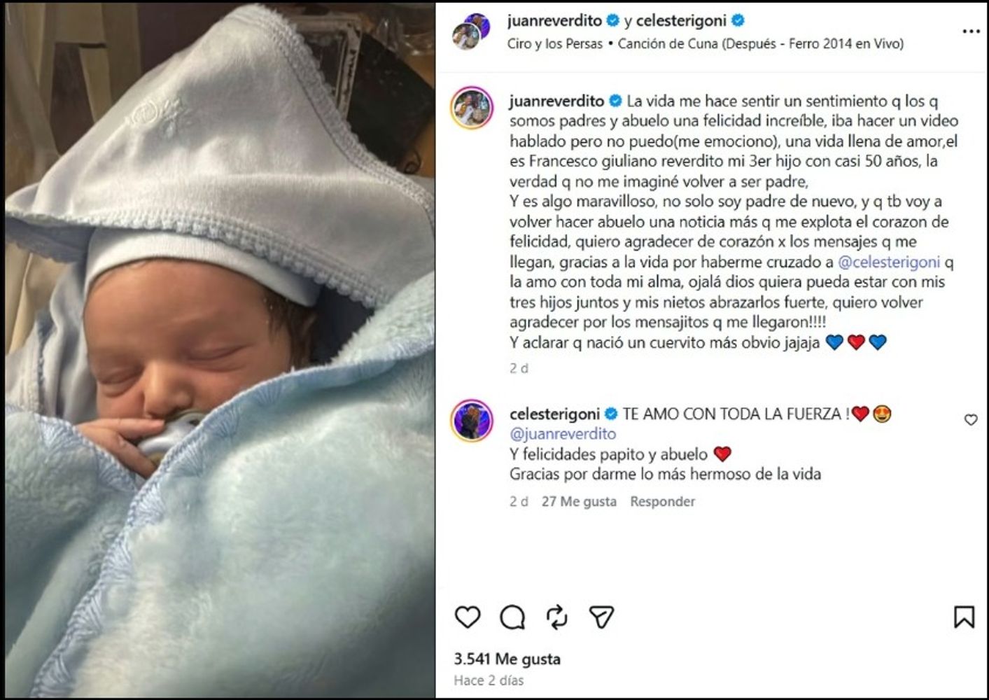 Fue uno de los participantes más polémicos de Gran Hermano, volvió a ser papá por tercera vez y también será abuelo