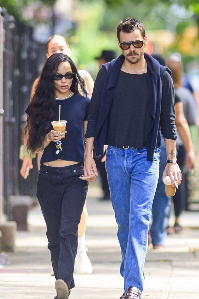 Zoë Kravitz y Harry Styles.