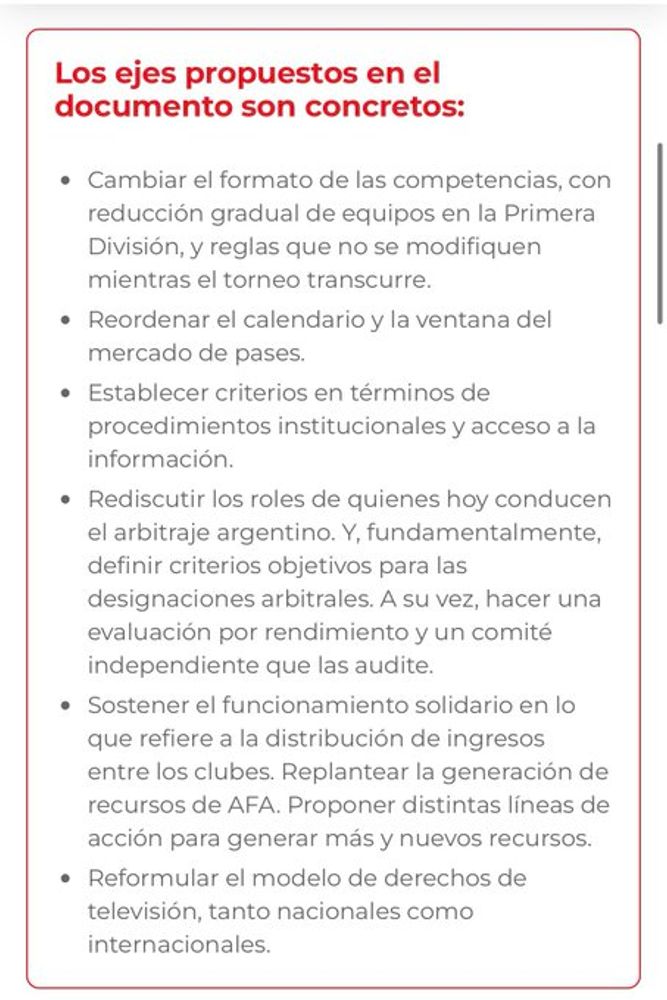 Los puntos del "documento crítico" que presentará River en la AFA.