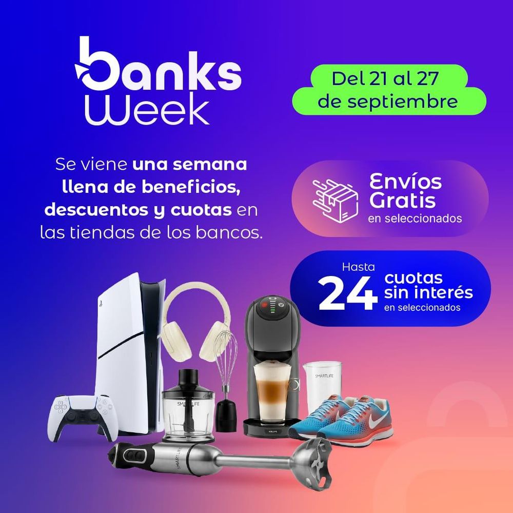 Bancos ofrecen hasta 50% de descuento y 24 cuotas sin interés durante una semana: cómo aprovecharlo