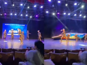 Se desplomó una pantalla durante un certamen de danza en Carlos Paz y varias bailarinas fueron asistidas