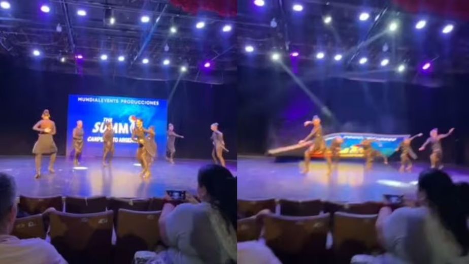 Se desplomó una pantalla durante un certamen de danza en Carlos Paz y varias bailarinas fueron asistidas