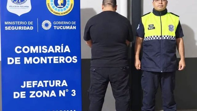El acusado, de 34 años, fue aprehendido en la vía pública por efectivos policiales.