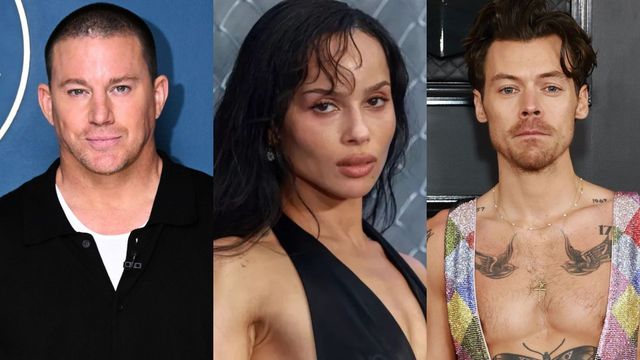 Channing Tatum, Zoë Kravitz y Harry Styles.