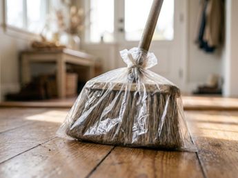 Poner una bolsa de plástico en la escoba antes de barrer: por qué recomiendan hacerlo en casa y para qué sirve