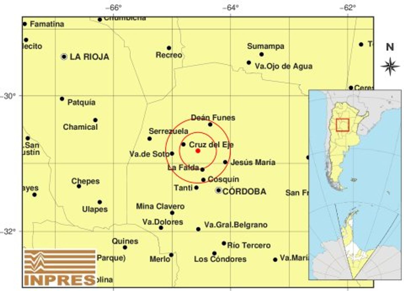 Temblor en Córdoba este martes 22 de septiembre.