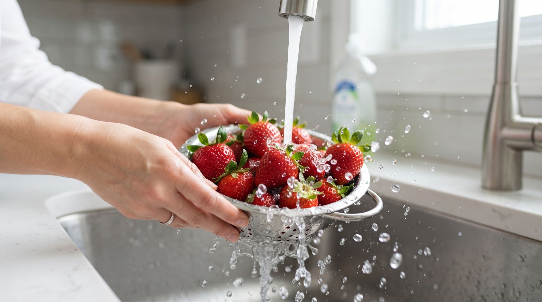 Ni con agua del grifo ni con vinagre: esta es la forma correcta de lavar las frutillas para eliminar los restos de pesticidas