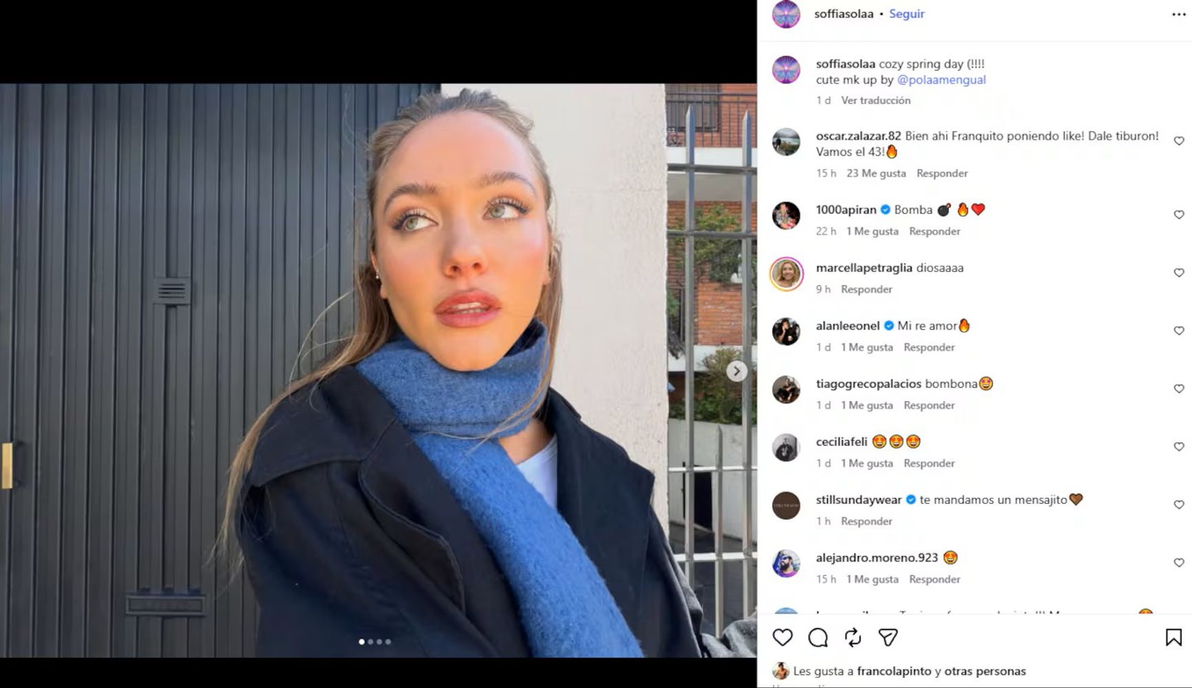 El gesto de Franco Colapinto con la hija de Maru Botana